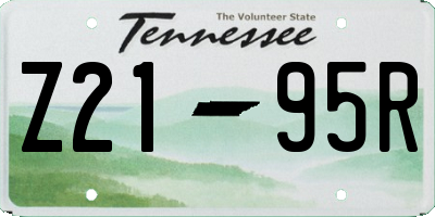 TN license plate Z2195R