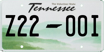 TN license plate Z2200I