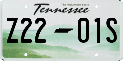 TN license plate Z2201S