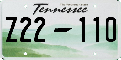 TN license plate Z2211O