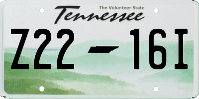 TN license plate Z2216I
