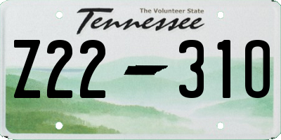 TN license plate Z2231O