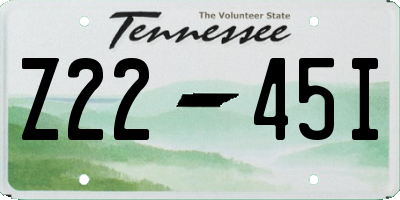 TN license plate Z2245I