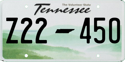 TN license plate Z2245O