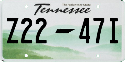 TN license plate Z2247I