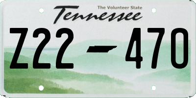 TN license plate Z2247O