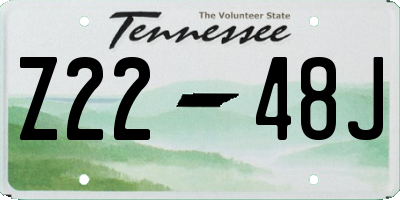 TN license plate Z2248J
