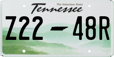 TN license plate Z2248R
