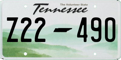 TN license plate Z2249O