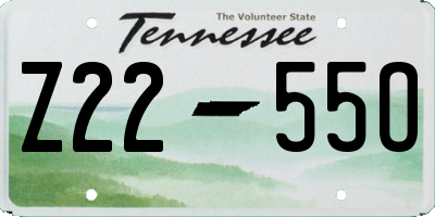 TN license plate Z2255O