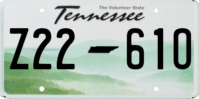 TN license plate Z2261O