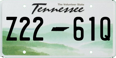 TN license plate Z2261Q