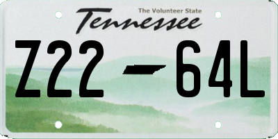 TN license plate Z2264L