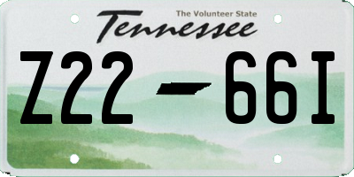 TN license plate Z2266I