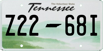 TN license plate Z2268I
