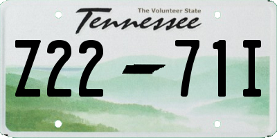 TN license plate Z2271I