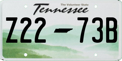 TN license plate Z2273B