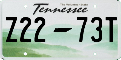 TN license plate Z2273T