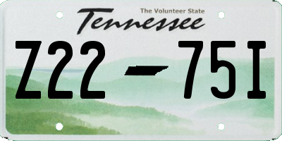 TN license plate Z2275I