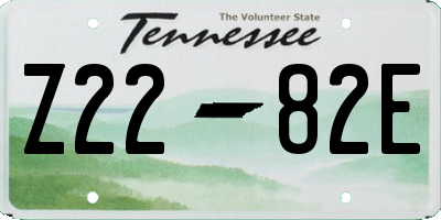 TN license plate Z2282E