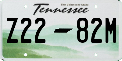 TN license plate Z2282M