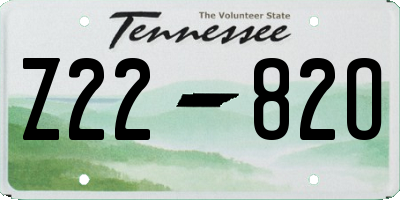 TN license plate Z2282O