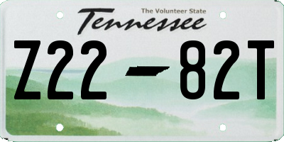TN license plate Z2282T
