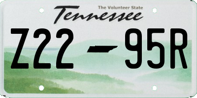 TN license plate Z2295R