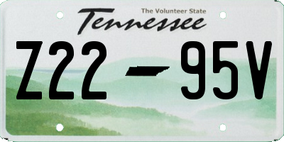 TN license plate Z2295V