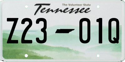 TN license plate Z2301Q