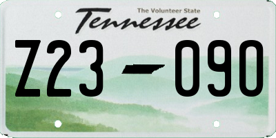 TN license plate Z2309O