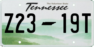 TN license plate Z2319T