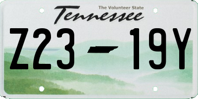 TN license plate Z2319Y
