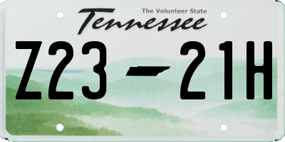 TN license plate Z2321H