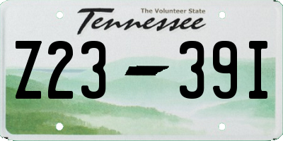 TN license plate Z2339I