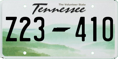 TN license plate Z2341O