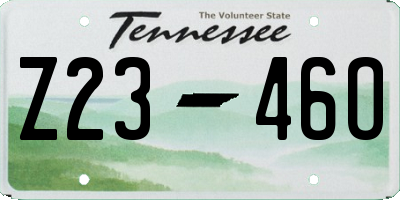 TN license plate Z2346O