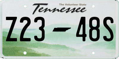 TN license plate Z2348S
