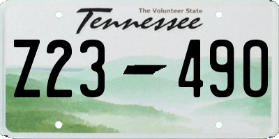 TN license plate Z2349O