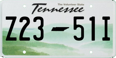 TN license plate Z2351I