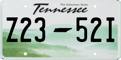 TN license plate Z2352I