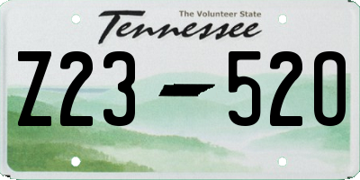 TN license plate Z2352O