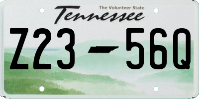 TN license plate Z2356Q
