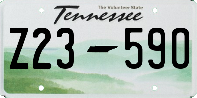 TN license plate Z2359O