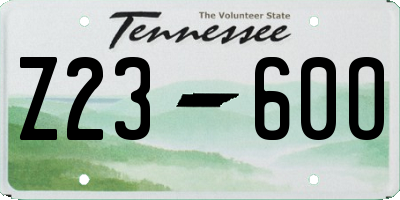 TN license plate Z2360O