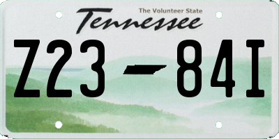 TN license plate Z2384I
