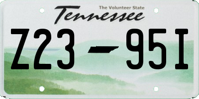 TN license plate Z2395I