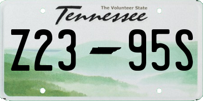 TN license plate Z2395S