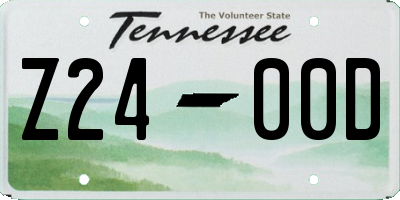 TN license plate Z2400D