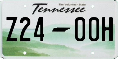 TN license plate Z2400H